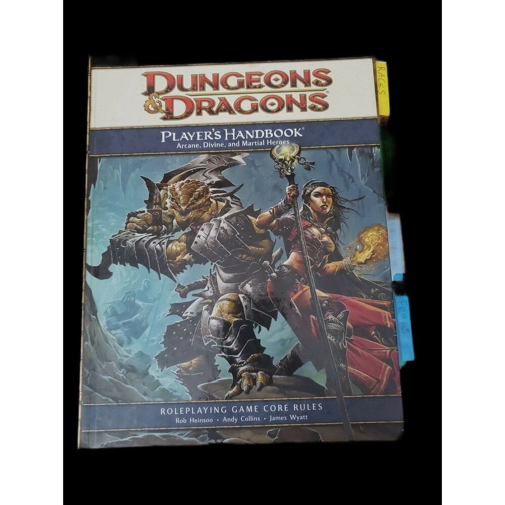 Dungeons & Dragons Player's Handbook 4th Edition - With Quick Reference Tabs